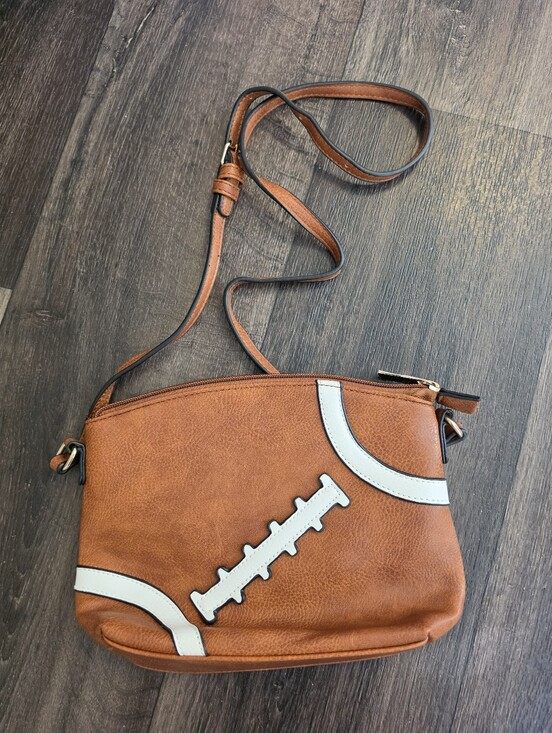 Handbags - Adjustable Football Crossbody Bag